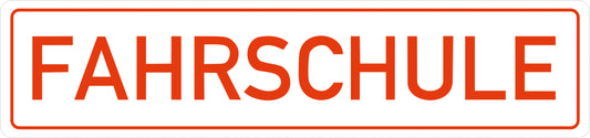 Fahrschule (300 x 70 mm)