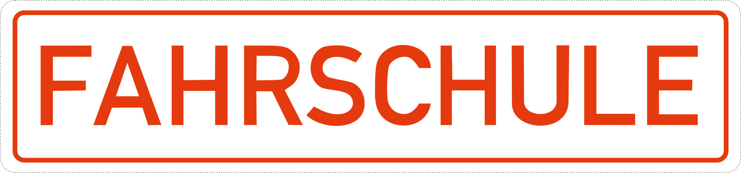 Fahrschule (300 x 70 mm)