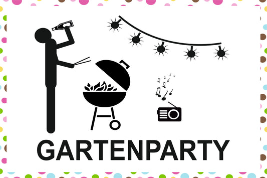 Gartenparty 300 x 200 mm