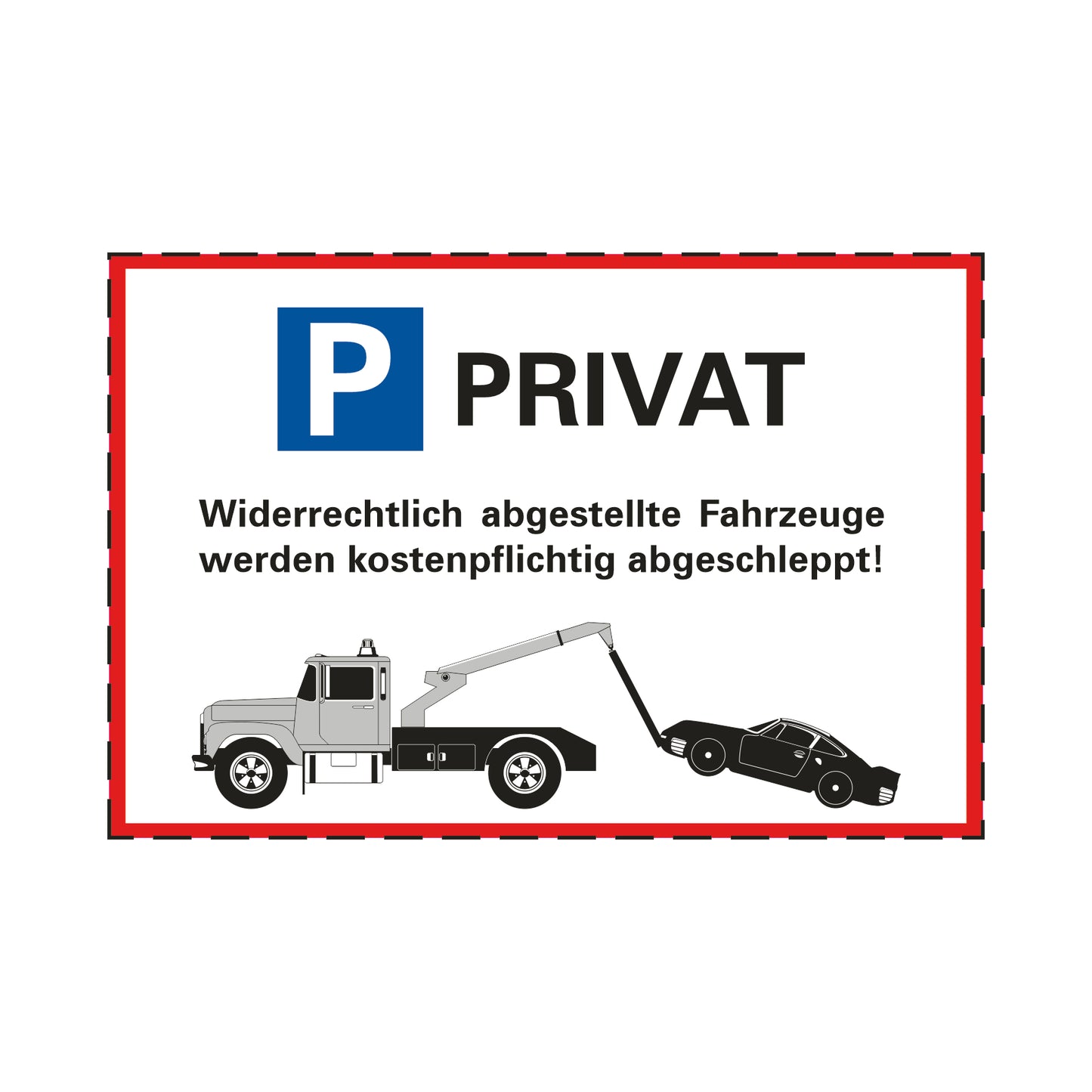 Privatparkplatz (200mm x 300mm)