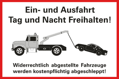 Einfahrt freihalten (200mm x 300mm)