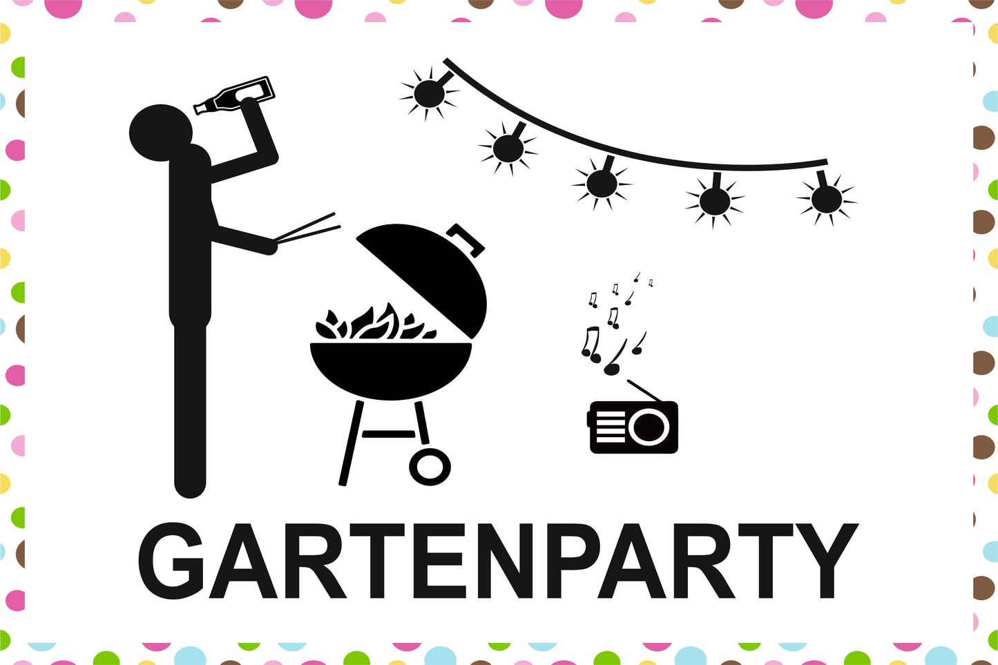 Gartenparty 300 x 200 mm