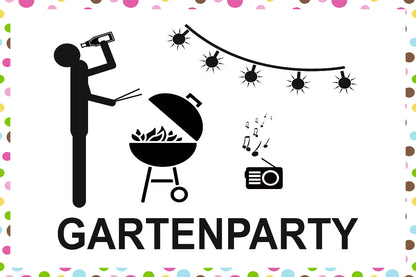 Gartenparty 300 x 200 mm