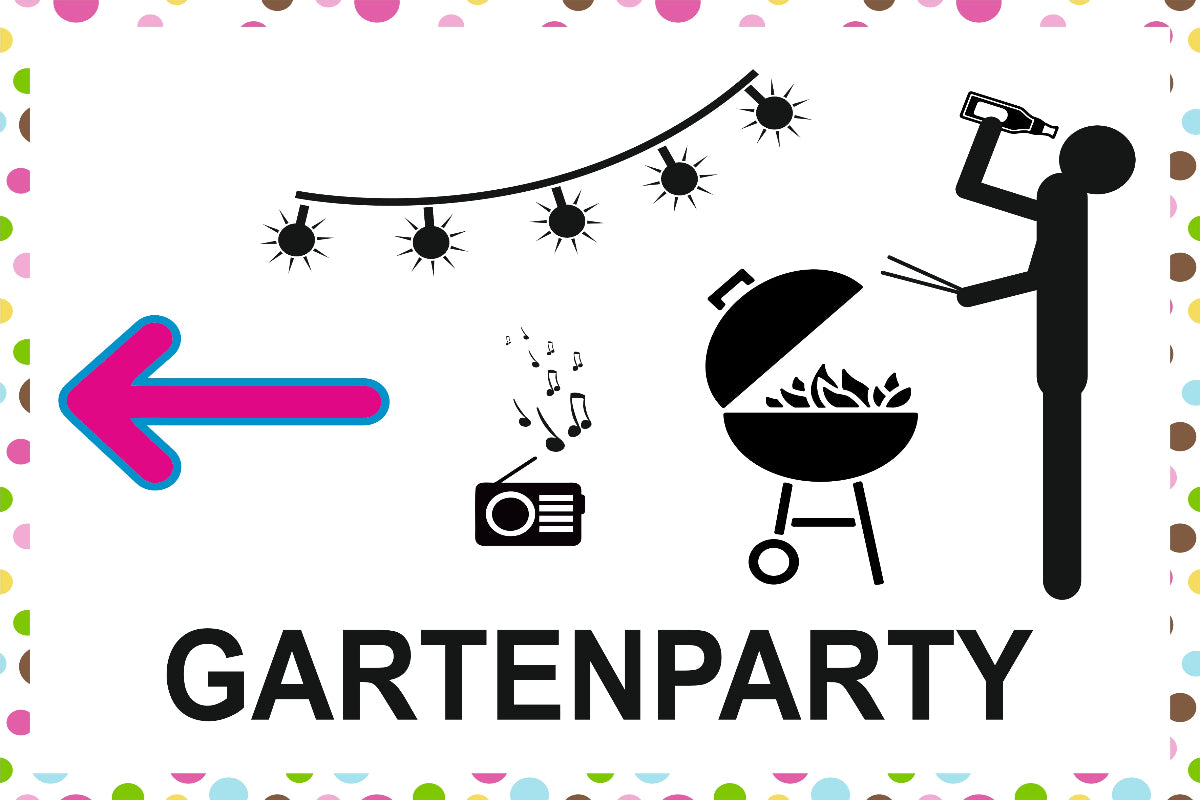 Gartenparty 300 x 200 mm