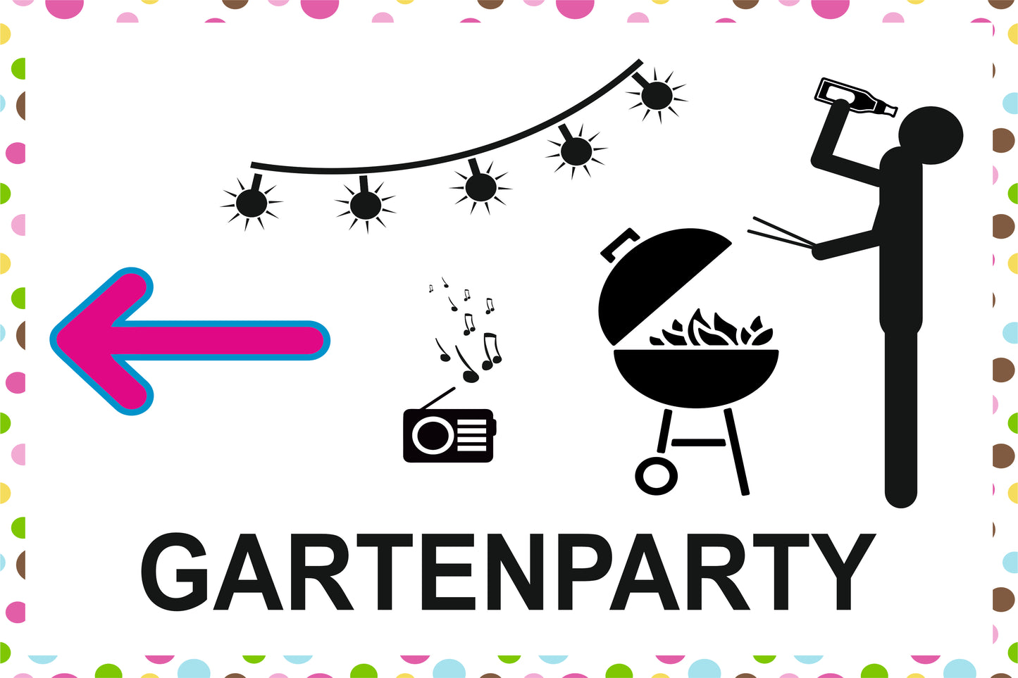 Gartenparty 300 x 200 mm