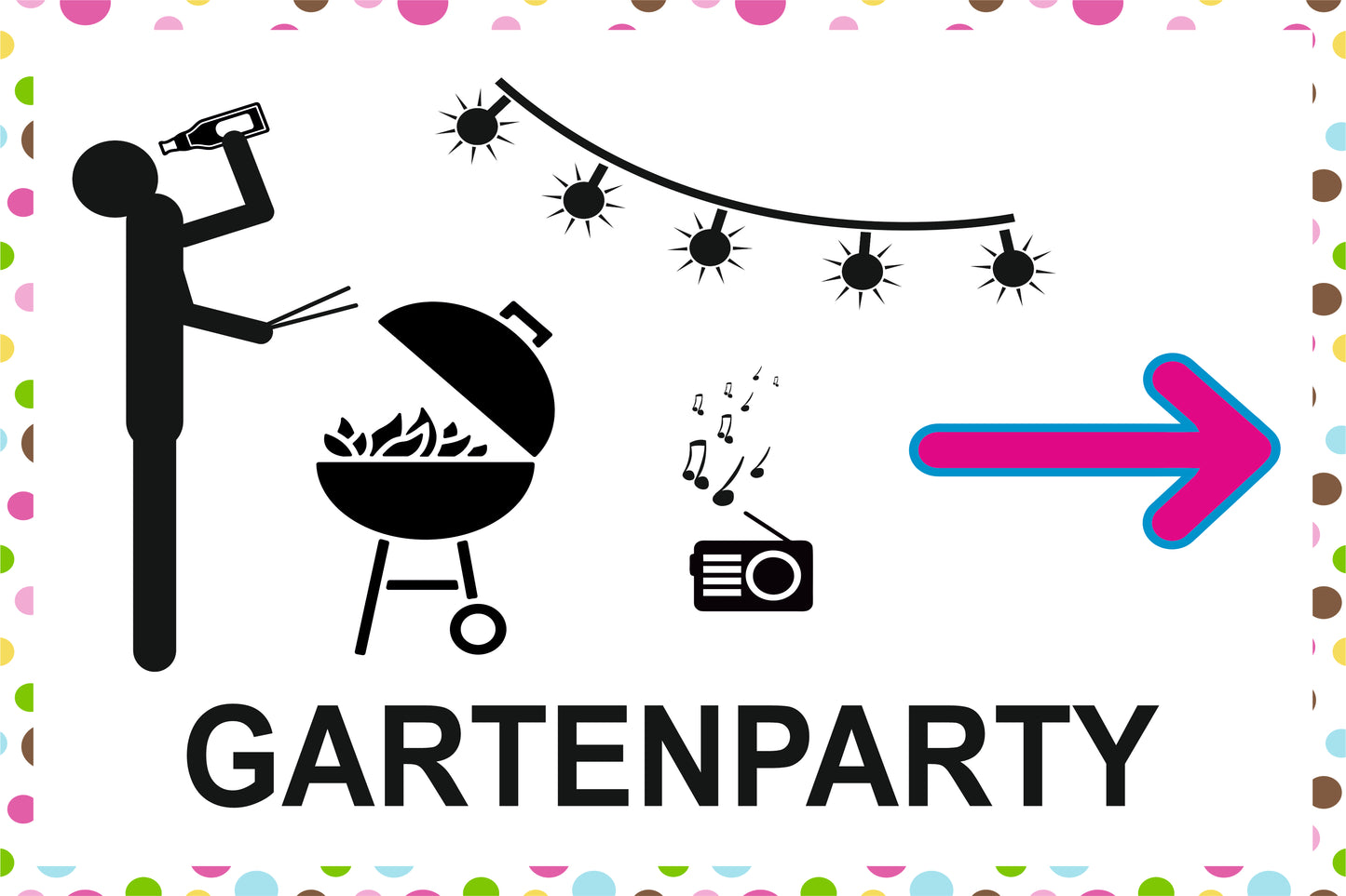 Gartenparty 300 x 200 mm