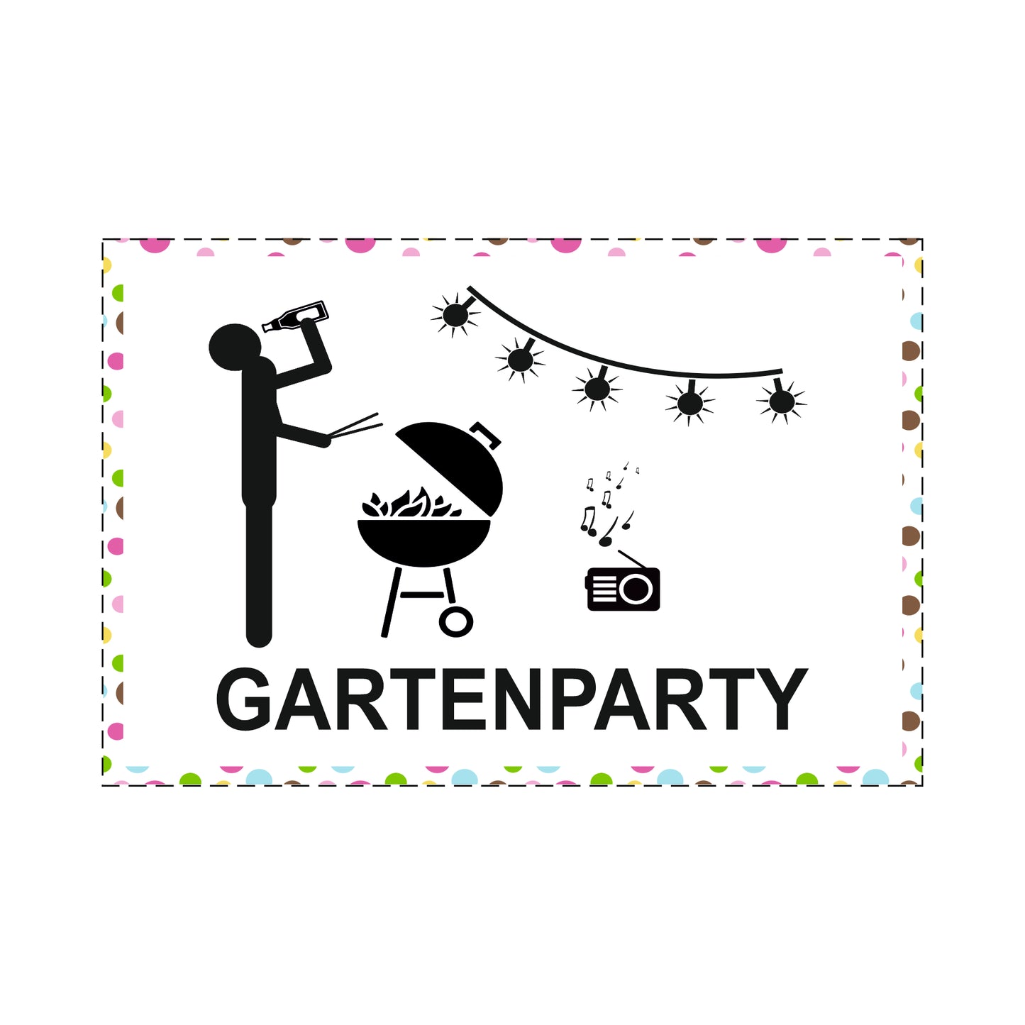 Gartenparty 300 x 200 mm
