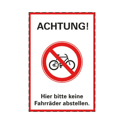 Keine Fahrräder (200mm x 300mm)