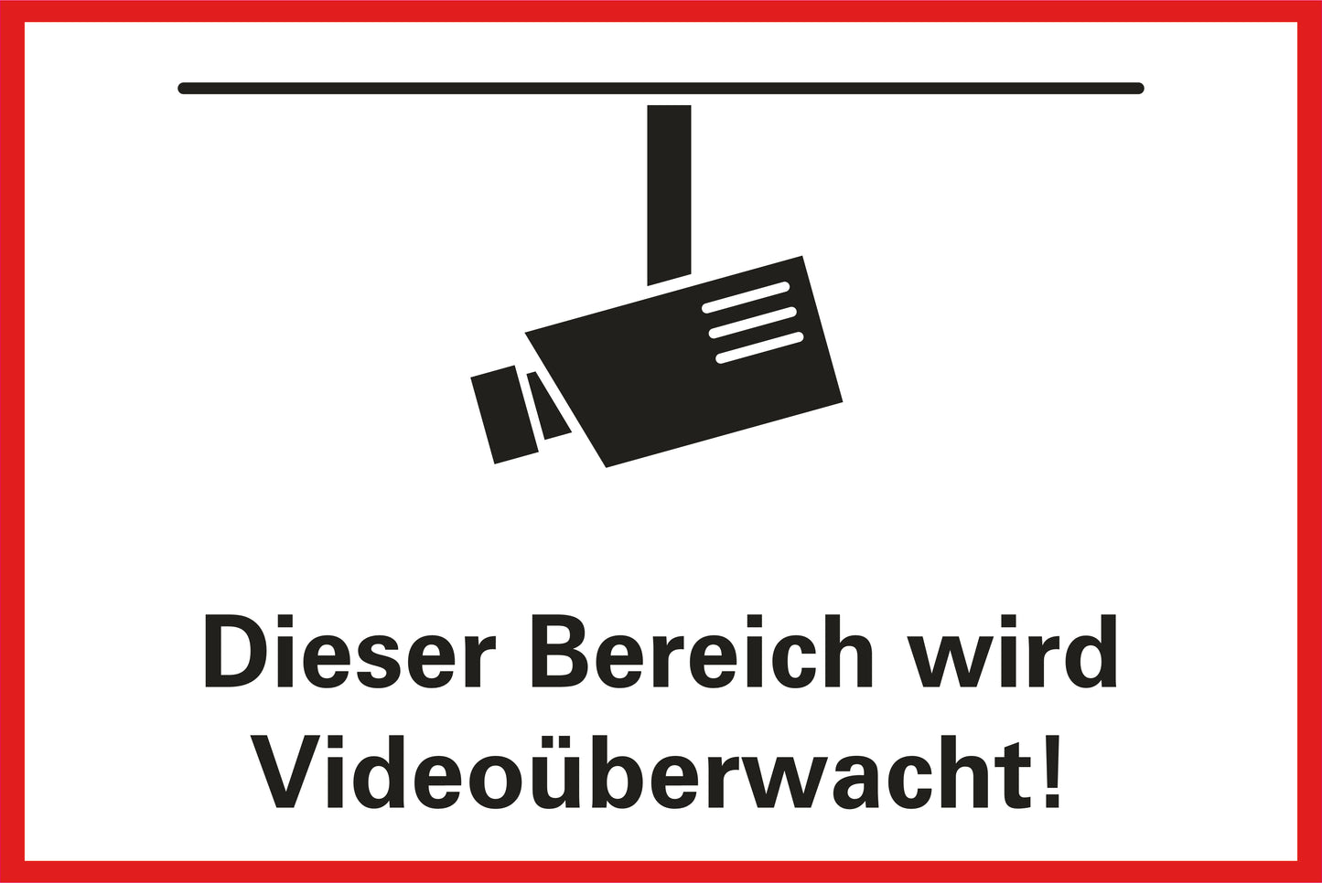 Videoüberwacht (200mm x 300mm)