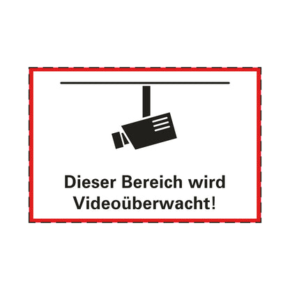 Videoüberwacht (200mm x 300mm)