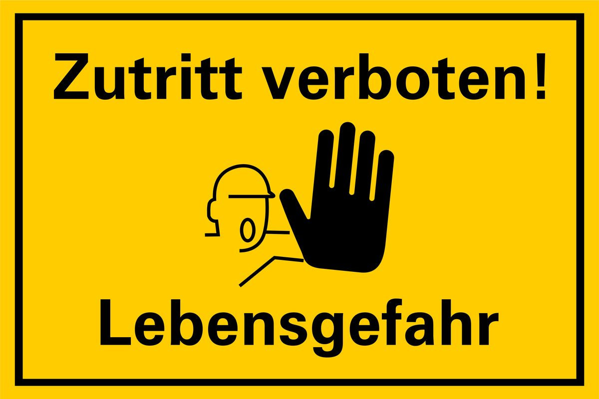 Zutritt verboten (200mm x 300mm)
