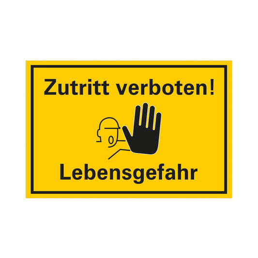 Zutritt verboten (200mm x 300mm)